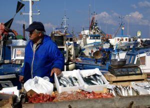 Рыбный рынок в итальянском порту
